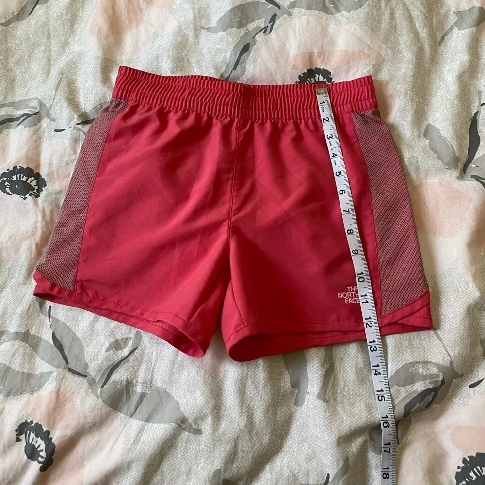 The north face pink and gray water short size L/G